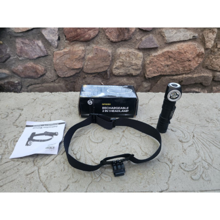 LAMPARA DE CABEZA RECARGABLE 2 EN 1