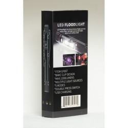 LAMPARA  ULTRA DELGADA DE ALUMINIO ULTRA LIGERA CON CLIP (90g)