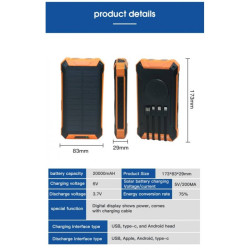 Cargador solar portable